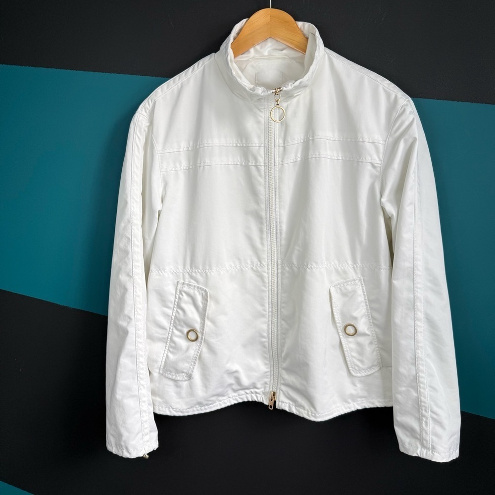 Escada Sport White Utility Jacket Quiet Luxury size 38
